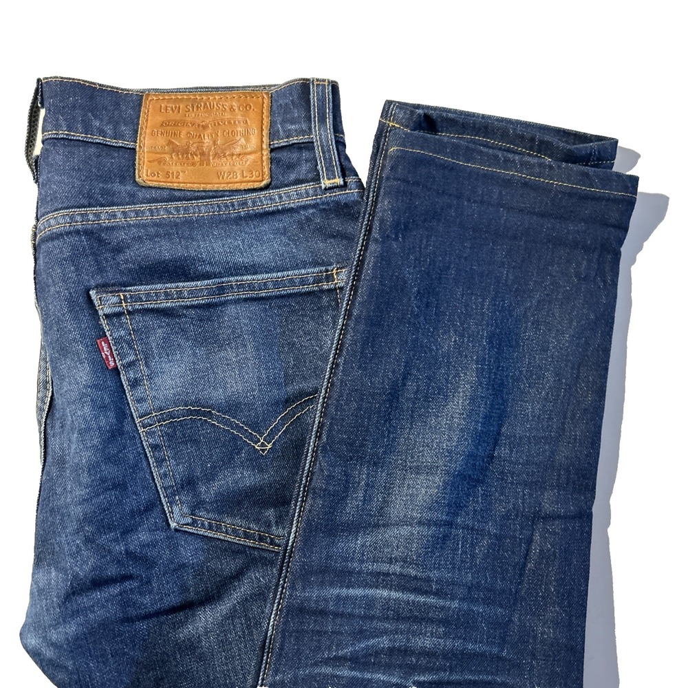 Levis 512 Jeans - Denim Pants Slim Taper Casual Cotton Water less - Mens 29x27
